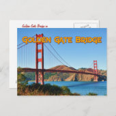 Carte postale Golden Gate Bridge (Devant / Derrière)