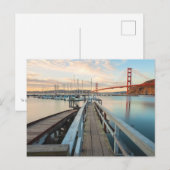 Carte Postale Golden Gate Bridge à Fort Baker, Sausalito (Devant / Derrière)