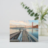 Carte Postale Golden Gate Bridge à Fort Baker, Sausalito (Debout devant)