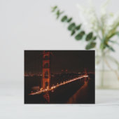 Carte Postale Golden Gate Bridge à la nuit (Debout devant)