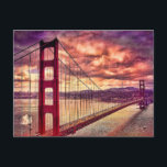 Carte Postale Golden Gate Bridge à San Francisco, Californie.<br><div class="desc">Pont Golden Gate</div>