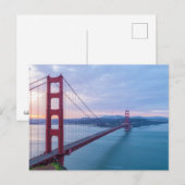 Carte Postale Golden Gate Bridge à Sunrise (Devant / Derrière)