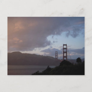 Carte Postale Golden Gate Bridge au coucher du soleil