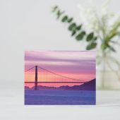 Carte Postale Golden Gate Bridge au coucher du soleil (Debout devant)
