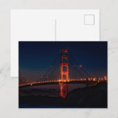 Carte Postale Golden Gate Bridge Night Sky (Devant / Derrière)