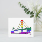 Carte Postale Golden Gate Bridge Rainbow Pride (Debout devant)