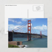 Carte Postale Golden Gate Bridge, San Francisco (Devant / Derrière)