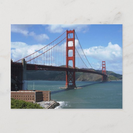 Carte Postale Golden Gate Bridge, San Francisco (Devant)