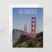 Carte Postale Golden Gate Bridge, San Francisco (Devant / Derrière)