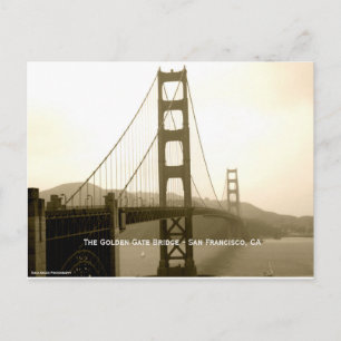 Carte Postale Golden Gate Bridge - San Francisco, CA