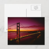 Carte Postale Golden Gate Bridge, San Francisco, Californie, 5 (Devant / Derrière)