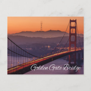 Carte Postale Golden Gate Bridge, San Francisco, Californie, USA