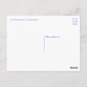 Carte Postale Golden Gate Bridge San Francisco Californie, USA (Dos)