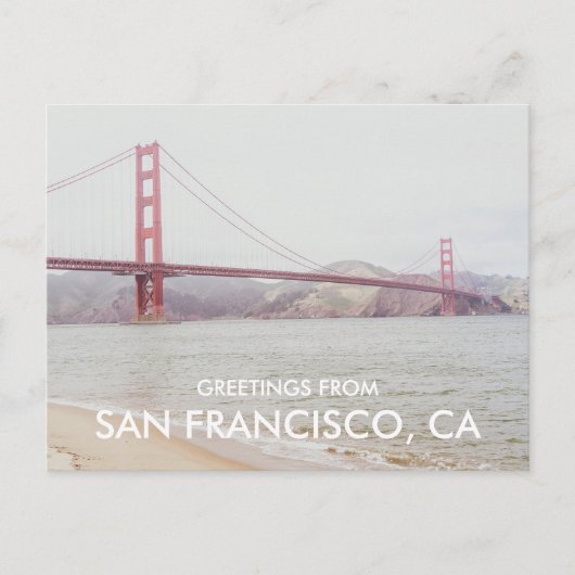 Carte Postale Golden Gate Bridge San Francisco Greeting Card (Devant)