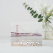 Carte Postale Golden Gate Bridge San Francisco Greeting Card (Debout devant)