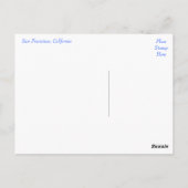 Carte postale Golden Gate San Francisco California (Dos)