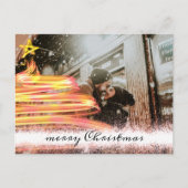 Carte Postale Golden Glow Tree Star Parties scintillant Photo No (Devant)