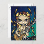 Carte postale "Golden Guitar Fairy" (Devant / Derrière)
