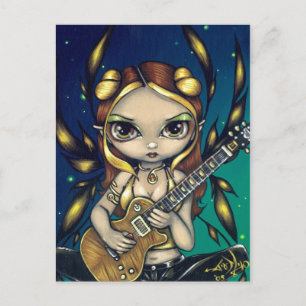 Carte postale "Golden Guitar Fairy"