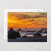 Carte Postale Golden Harris Beach Sunset - Oregon (Devant / Derrière)