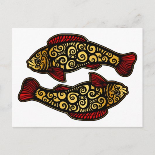 Carte Postale Golden Koi (Devant)