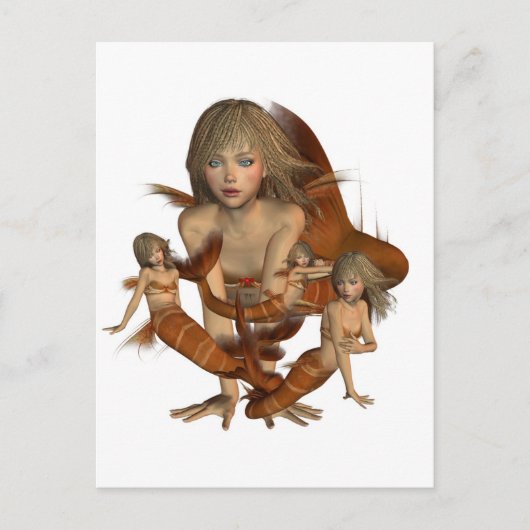 Carte postale Golden Mermaid (Devant)