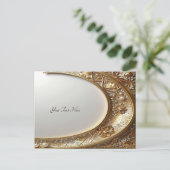 Carte Postale Golden Ornate Frame Postcard (Debout devant)