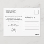 Carte Postale Golden Red Christmas Ornament Salutation d'entrepr (Dos)