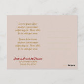 Carte postale Golden Red Hearts Merci (Dos)