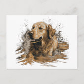 Carte Postale Golden Retriever (Devant)