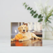 Carte Postale Golden Retriever (Debout devant)