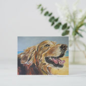 Carte Postale Golden Retriever (Debout devant)