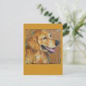 Carte postale Golden Retriever (Debout devant)