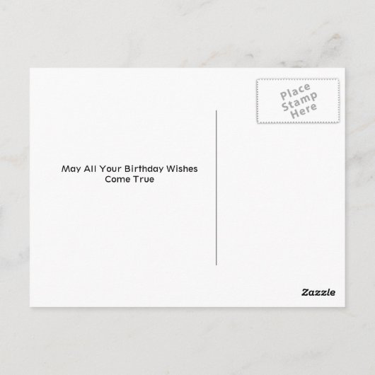 Carte postale Golden Retriever Anniversaire (Dos)