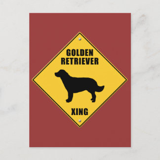 Carte Postale Golden retriever croisant le signe (XING)