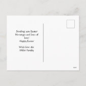 Carte postale Golden Retriever de Pâques (Dos)