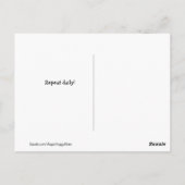 Carte Postale Golden Retriever Dog Motivational Meme (Dos)