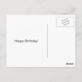 Carte Postale Golden Retriever endormi en pyjama d'anniversaire (Dos)