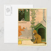 Carte Postale Golden Retriever et Jack Russell Terrier (Devant / Derrière)