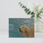 Carte Postale Golden Retriever Love (Debout devant)