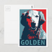 Carte Postale Golden Retriever par Hope Dogs (Devant / Derrière)