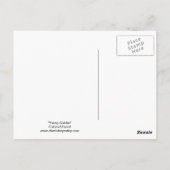 Carte postale Golden Retriever Profile Chien Art (Dos)