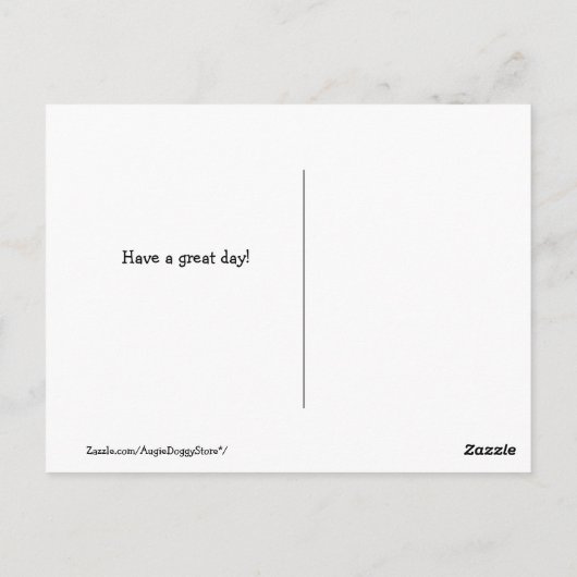 Carte Postale Golden Retriever Soyez heureux sur (Dos)