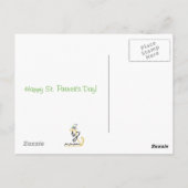 Carte Postale Golden Retriever St. Patrick's Day Postcard (Dos)