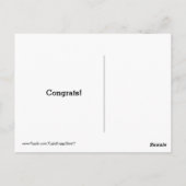 Carte Postale Golden Retriever vient d'entendre les félicitation (Dos)