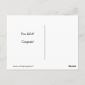 Carte Postale Golden Retriever Vous L'Avez Fait Félicitations En (Dos)