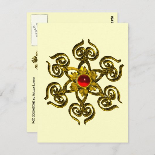 CARTE POSTALE GOLDEN ROSE RUBY (Devant / Derrière)