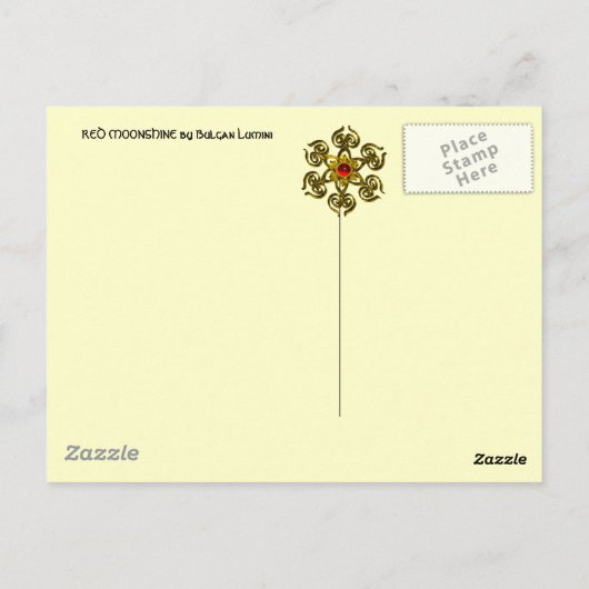 CARTE POSTALE GOLDEN ROSE RUBY (Dos)