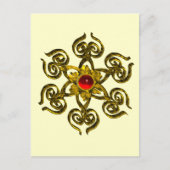 CARTE POSTALE GOLDEN ROSE RUBY (Devant)