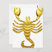 Carte Postale Golden Scorpio (Devant / Derrière)